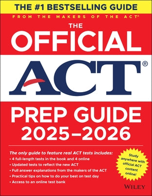 The Official ACT Prep Guide 2025-2026: Book + Online Course by ACT