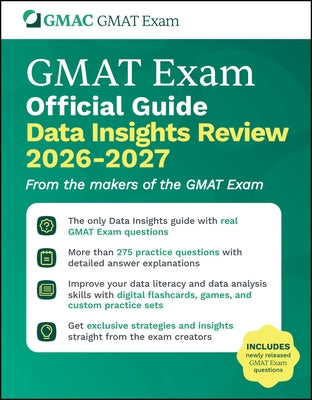 GMAT Official Guide Data Insights Review 2026 - 2027: Book + Online Question Bank by Gmac (Graduate Management Admission Coun