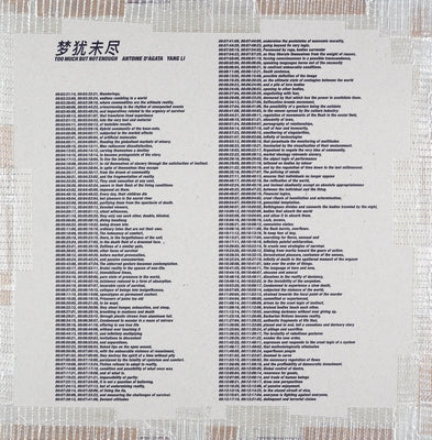 Yang Li and Antoine d'Agata: Too Much But Not Enough by Li, Yang