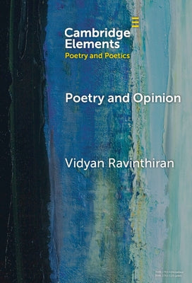 Poetry and Opinion by Ravinthiran, Vidyan