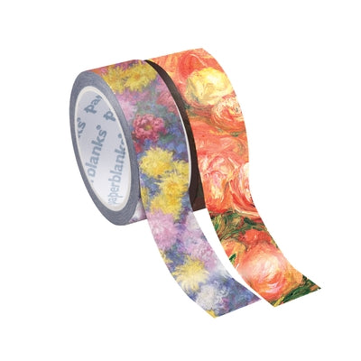 Monet's Chrysanthemums/Renoir, Letter to Morisot (1892) Washi Tape by Paperblanks (Washi Tape Mixed Pack) by Paperblanks