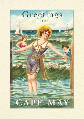 Vintage Lined Notebook Greetings from Cape May, New Jersey by Found Image Press