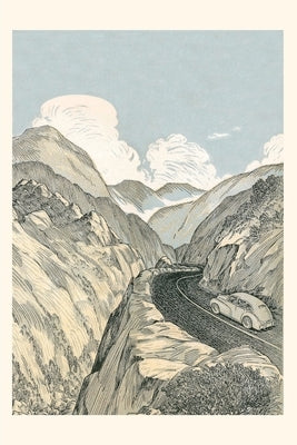 Vintage Journal Car on Mountain Road by Found Image Press
