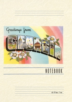 Vintage Lined Notebook Greetings from Georgia by Found Image Press