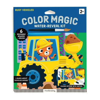 Busy Vehicles Color Magic Water-Reveal Kit by Mudpuppy