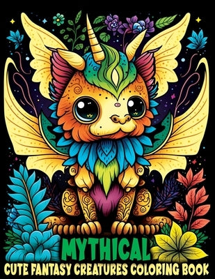 Cute Fantasy Mythical Creatures: Coloring Book Featuring Adorable Animals with Magical Creatures and Imaginary Worlds by Temptress, Tone
