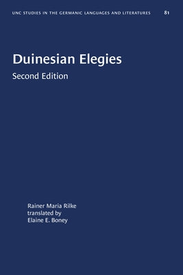 Duinesian Elegies by Rilke, Rainer Maria