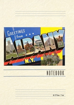 Vintage Lined Notebook Greetings from Albany, New York by Found Image Press
