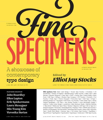 Fine Specimens: A Showcase of Contemporary Type Design by Stocks, Elliot Jay