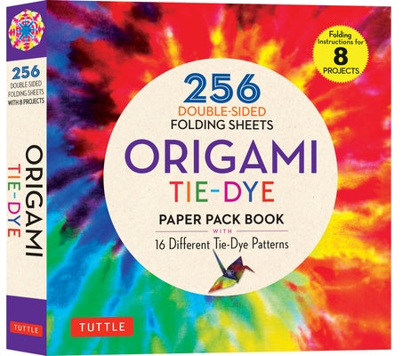 Origami Tie-Dye Patterns Paper Pack Book: 256 Double-Sided Folding Sheets (Includes Instructions for 8 Models) by Tuttle Studio