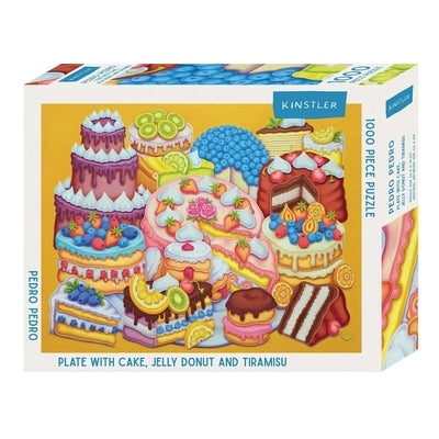 Plate with Cake, Jelly Donut and Tiramisu: 1000 Piece Puzzle by Pedro, Pedro