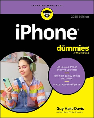 iPhone for Dummies, 2025 Edition by Hart-Davis, Guy