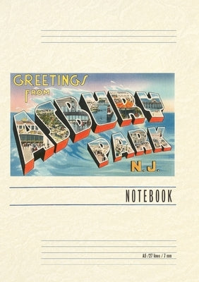 Vintage Lined Notebook Greetings from Asbury Park, New Jersey by Found Image Press