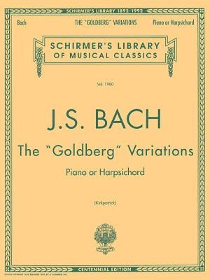 Bach Goldberg Variations Schirmer Library of Classics Vol. 1980 Advanced Piano Sheet Music by Bach, Johann Sebastian