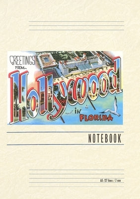 Vintage Lined Notebook Greetings from Hollywood, Florida by Found Image Press