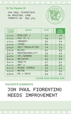 Needs Improvement by Fiorentino, Jon Paul