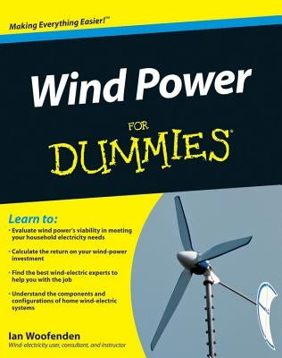 Wind Power For Dummies by Woofenden, Ian