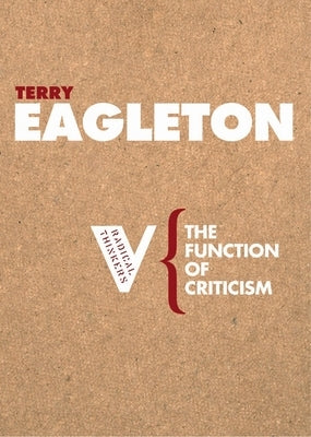The Function of Criticism by Eagleton, Terry