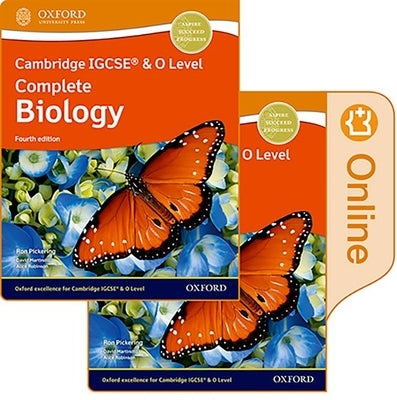 Cambridge Igcse and O Level Complete Biology Print and: Enhanced Online Student Book Pack 4th Edition Set by Pickering