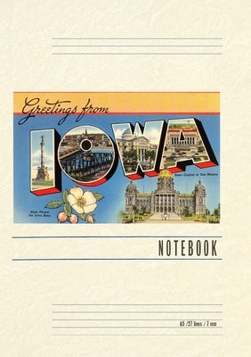 Vintage Lined Notebook Greetings from Iowa by Found Image Press