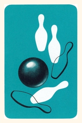 Vintage Journal Bowling Ball and Pins by Found Image Press