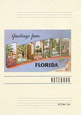 Vintage Lined Notebook Greetings from Orlando, Florida by Found Image Press