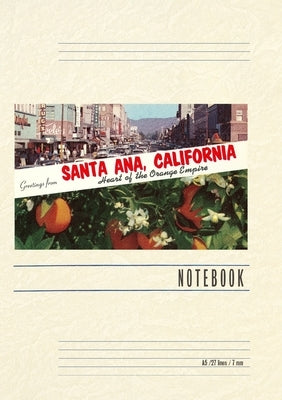 Vintage Lined Notebook Greetings from Santa Ana, California by Found Image Press