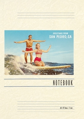 Vintage Lined Notebook Greetings from San Pedro by Found Image Press