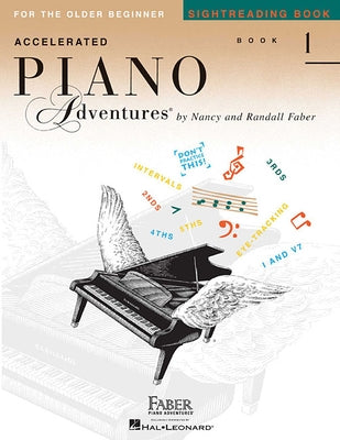 Accelerated Piano Adventures for the Older Beginner - Sightreading Book 1 by Faber, Nancy