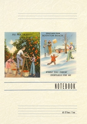 Vintage Lined Notebook Greetings from Boynton Beach by Found Image Press