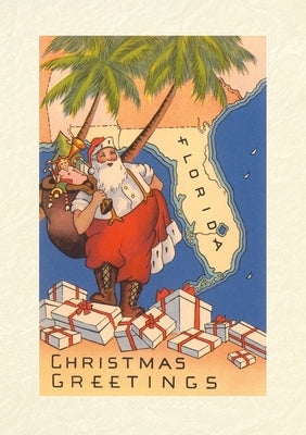 Vintage Lined Notebook Christmas Greetings from Florida by Found Image Press