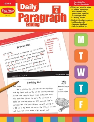 Daily Paragraph Editing, Grade 4 Teacher Edition by Evan-Moor Educational Publishers