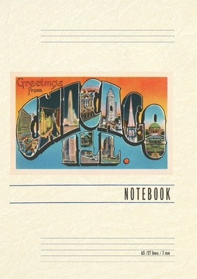 Vintage Lined Notebook Greetings from Chicago, Illinois by Found Image Press