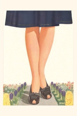 Vintage Journal Legs of Giantess in Garden by Found Image Press