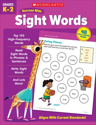 Scholastic Success with Sight Words Workbook by Scholastic Teaching Resources