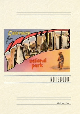 Vintage Lined Notebook Greetings from Yosemite National Park by Found Image Press