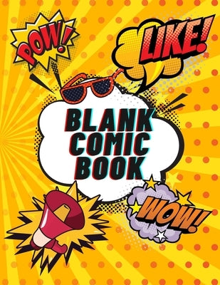 Blank Comic Book: Create Your Own Comics For KIDS and ADULTS 120 pages, Large Big 8.5" x 11" by Gande Kids Publishing