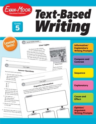 Text-Based Writing, Grade 5 Teacher Resource by Evan-Moor Educational Publishers