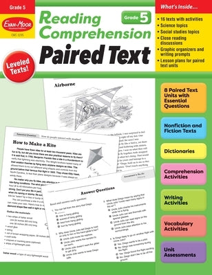 Reading Comprehension: Paired Text, Grade 5 Teacher Resource by Evan-Moor Educational Publishers