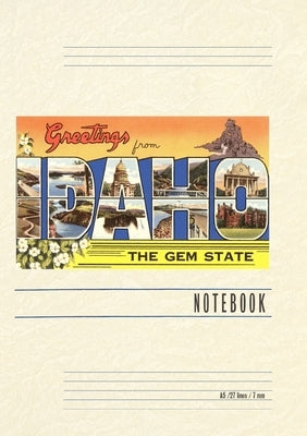 Vintage Lined Notebook Greetings from Idaho, the Gem State by Found Image Press