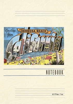 Vintage Lined Notebook Greetings from Hermosa Beach by Found Image Press