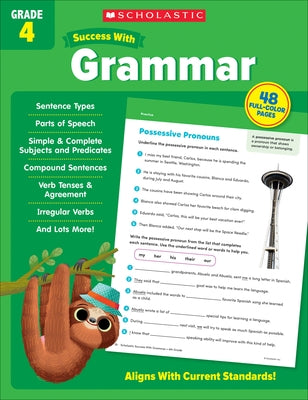 Scholastic Success with Grammar Grade 4 Workbook by Scholastic Teaching Resources