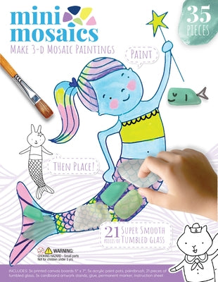 Mini Mosaics Whimsical Sea Friends: Paint and Decorate Canvas Boards with Tumbled Glass - DIY Mixed-Media Craft Gift for Ages 6 and Up by Lucas, Ashley Regina