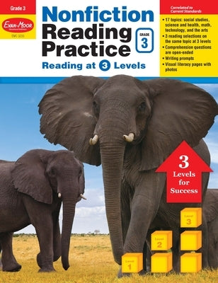 Nonfiction Reading Practice, Grade 3 Teacher Resource by Evan-Moor Educational Publishers