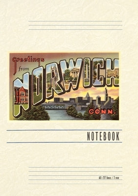 Vintage Lined Notebook Greetings from Norwich by Found Image Press