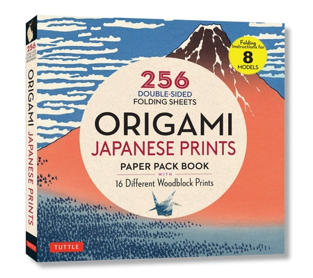 Origami Japanese Prints Paper Pack Book: 256 Double-Sided Folding Sheets with 16 Different Japanese Woodblock Prints with Solid Colors on the Back (In by Tuttle Studio