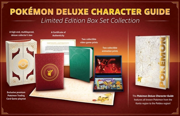 Pokémon Deluxe Character Guide Limited Edition Box Set Collection by Pikachu Press