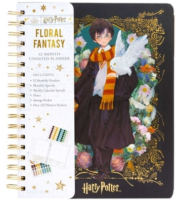 Harry Potter: Floral Fantasy 12-Month Undated Planner: (Harry Potter School Planner School, Harry Potter Gift, Harry Potter Stationery, Undated Planne by Insights