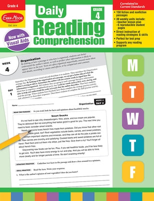 Daily Reading Comprehension, Grade 4 Teacher Edition by Evan-Moor Educational Publishers