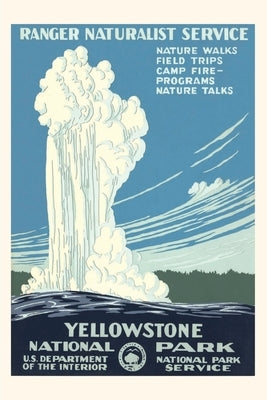 Vintage Journal Yellowstone National Park Travel Poster, Old Faithful by Found Image Press